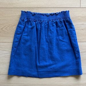 J. Crew Royal Blue Mini Skirt